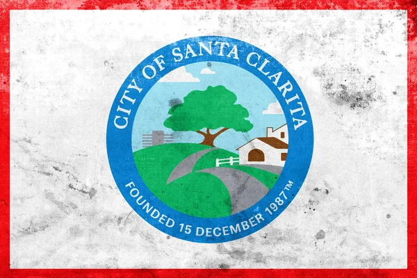 Флаг Санта-Клариты, Калифорния, США — стоковое фото