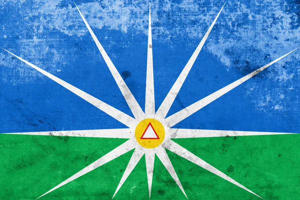 Флаг Уберландии, Минас-Жерайс, Бразилия — стоковое фото