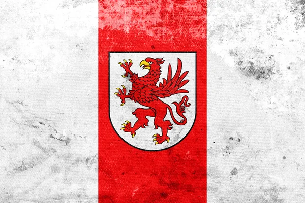 Flag of West Pomeranian Voivodeship, Poland — Stock Photo, Image