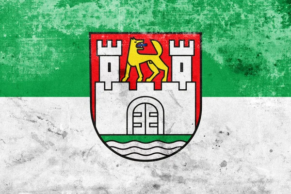 Vlajka wolfsburg, Německo — Stock fotografie