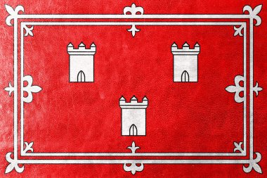 Aberdeen, İskoçya, bayrağı deri dokusu üzerinde boyalı