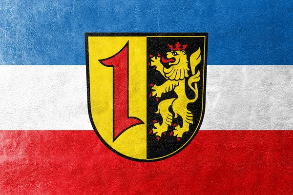 Bandeira de Mannheim com Brasão de Armas, Alemanha — Fotografia de Stock