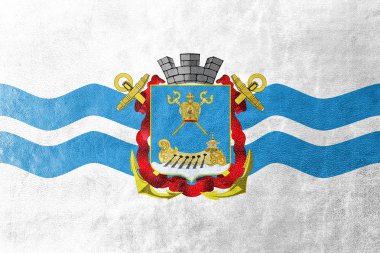 Mykolaiv (Nikolaev), Ukrayna, bayrağı deri dokusu üzerinde boyalı