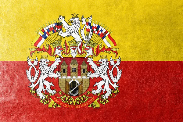布拉格与徽章，德意志的旗帜 — 图库照片