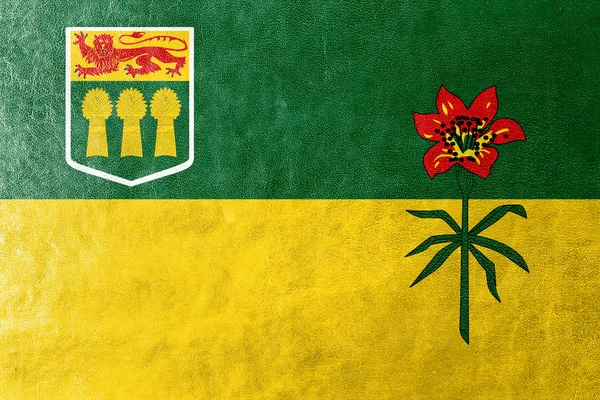 Vlag van de provincie Saskatchewan, Canada — Stockfoto