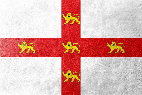 Zászló-York, Anglia, Egyesült Királyság, festett bőr textúra — Stock Fotó