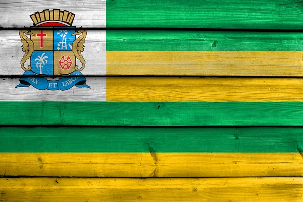 Flagge von aracaju, sergipe, Brasilien — Stockfoto