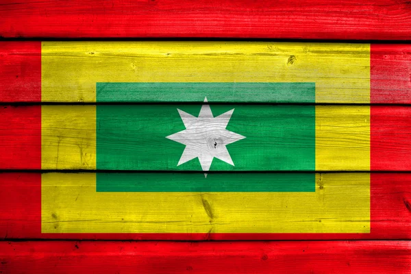 Flagge von Barranquilla, Kolumbien — Stockfoto