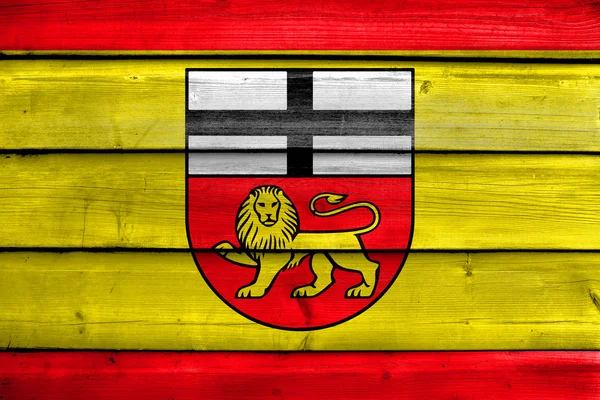 Флаг Бонна, Германия, раскрашенный на старом деревянном фоне — стоковое фото