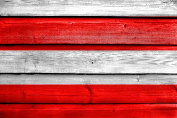 Flag of Brno, Czechia, painted on old wood plank background — Stock Photo, Image