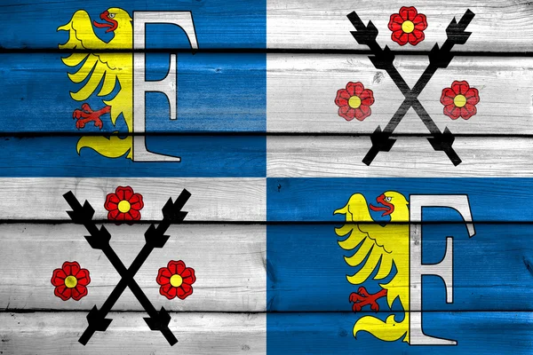 Flagge von frydek-mistek, Tschechien — Stockfoto