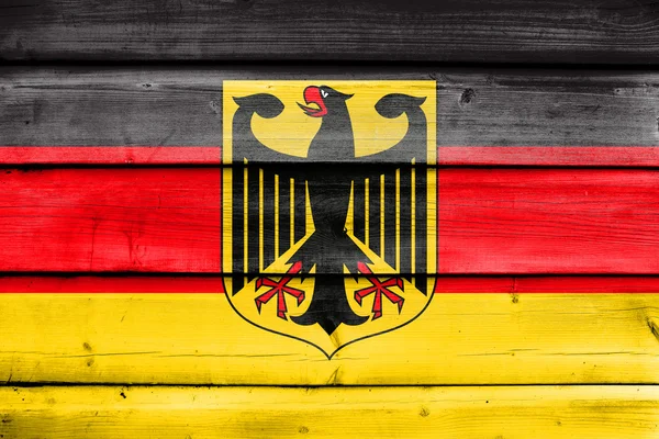 Bandera de Alemania con Escudo — Foto de Stock