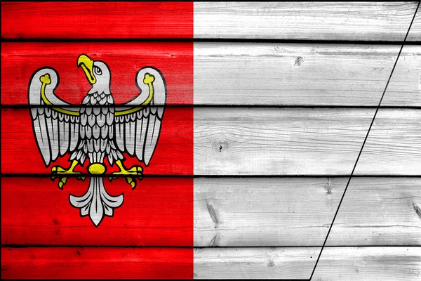 Bandeira da voivodia da Grande Polónia, Polónia — Fotografia de Stock