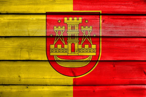 立陶宛克莱佩达市的旗子 — 图库照片