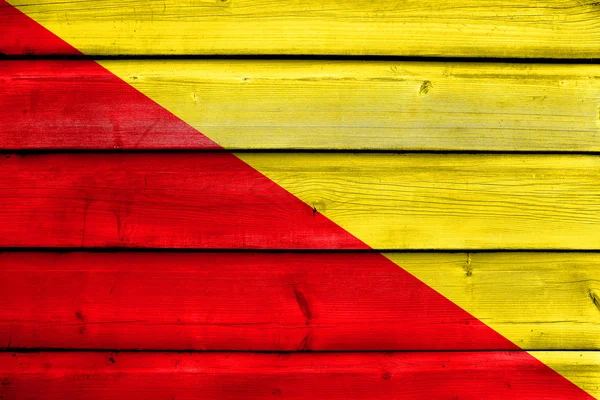 Bandera de Palermo, Italia, pintada sobre fondo de madera vieja —  Fotos de Stock