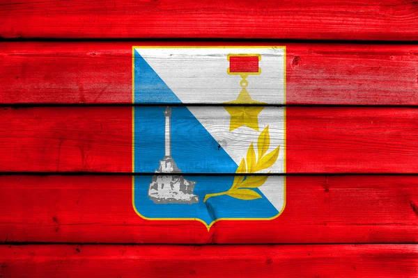 Vlag van Sevastopol, Oekraïne — Stockfoto