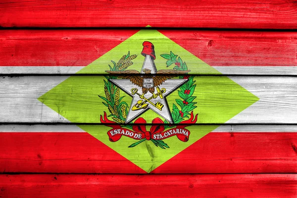 Flagge von Santa Catarina, Brasilien — Stockfoto