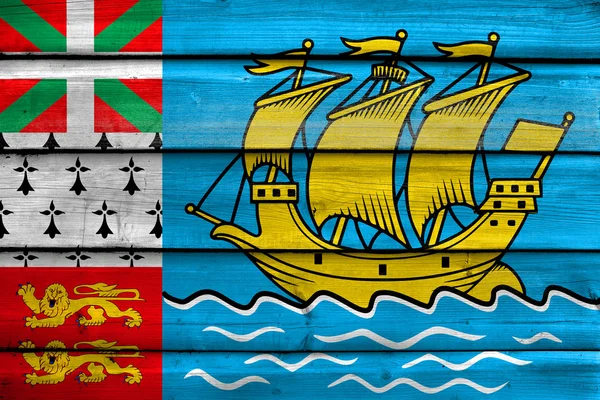 Bandeira de Saint Pierre and Miquelon (não oficial ) — Fotografia de Stock