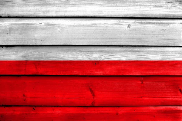 Flag of Thuringia, Germany, painted on old wood plank background — Stock Photo, Image
