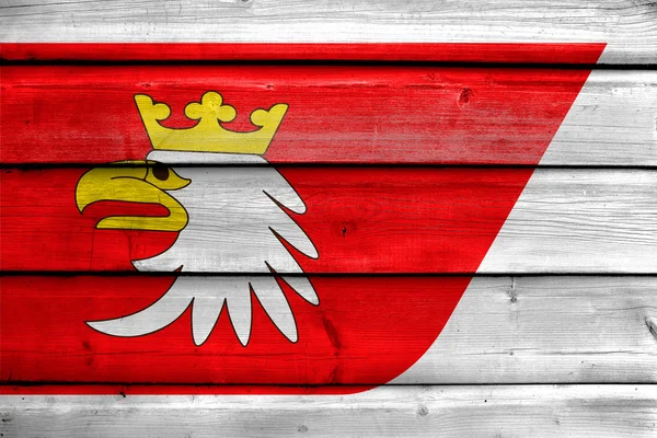 Vlajka Varmijsko mazurské vojvodství, Polsko — Stock fotografie