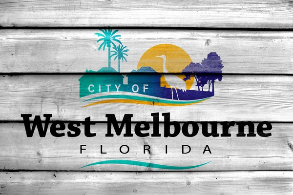 Bandeira de West Melbourne, Florida, USA — Fotografia de Stock