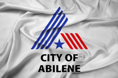 Abilene, Texas, ABD bayrağı sallayarak