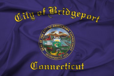 Bridgeport, Connecticut, ABD bayrağı sallayarak