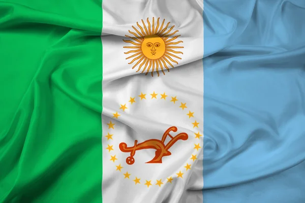 Κυματίζει σημαία της επαρχίας Chaco, Αργεντινή — Φωτογραφία Αρχείου