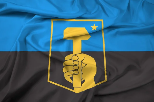 Waving Flag of Donetsk, Ukraine — Stock Photo, Image