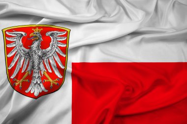 Frankfurt am Main, Almanya bayrağı sallayarak