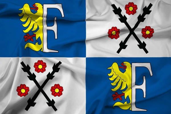 Bandeira acenando de Frydek-Mistek, Tchecoslováquia — Fotografia de Stock