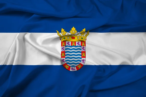 Viftande flagga Jerez, Andalusien, Spanien — Stockfoto