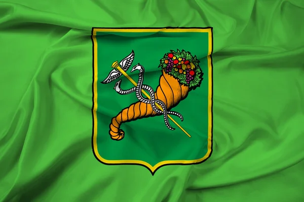 Sventolando bandiera di Kharkiv (Kharkov), Ucraina — Foto Stock