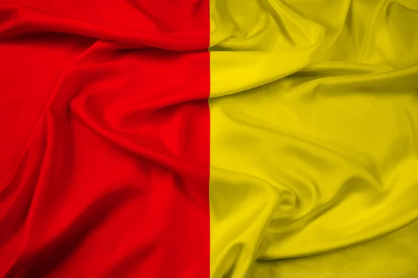 Viftande flagga i Liege, Belgien — Stockfoto