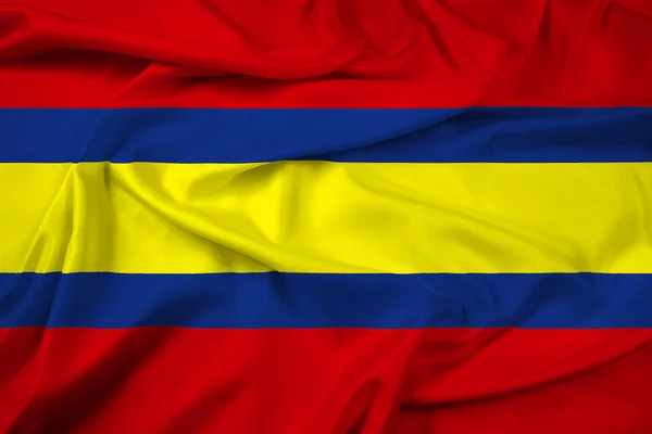 Flagge schwenkend von Loja, Hauptstadt der Provinz Loja, Ecuador — Stockfoto