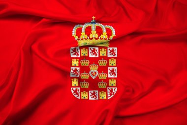 Murcia, İspanya bayrağı sallayarak