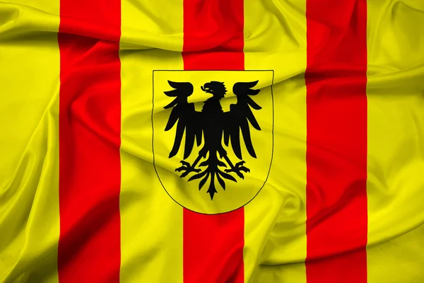 Viftande flagga Mechlin (Mechelen), Belgien — Stockfoto