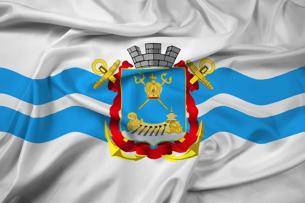 Bandeira ondulada de Mykolaiv (Nikolaev), Ucrânia — Fotografia de Stock