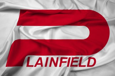 Plainfield, Indiana, ABD bayrağı sallayarak