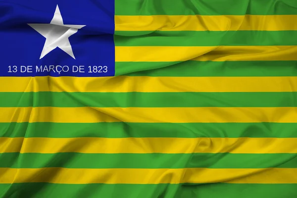 Bandera ondeante del Estado de Piaui, Brasil —  Fotos de Stock