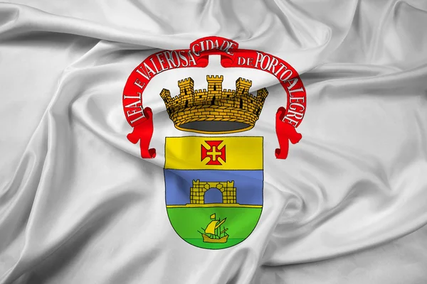 Флаг Порту-Алегри, Риу-Гранди-ду-Сул, Бразилия — стоковое фото