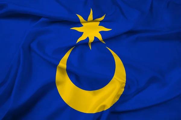 Waving Flag of Portsmouth, England, UK — Stock Photo, Image