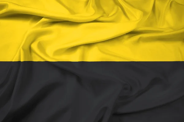 Macha flagą w Niemczech, w kraju związkowym Saksonia Anhalt, — Zdjęcie stockowe