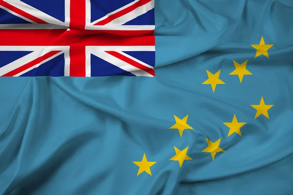 Bandeira acenando de Tuvalu — Fotografia de Stock