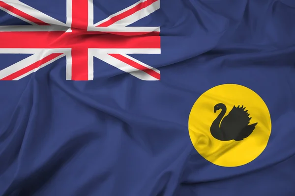 Bandeira ondulante do estado da Austrália Ocidental, Austrália — Fotografia de Stock