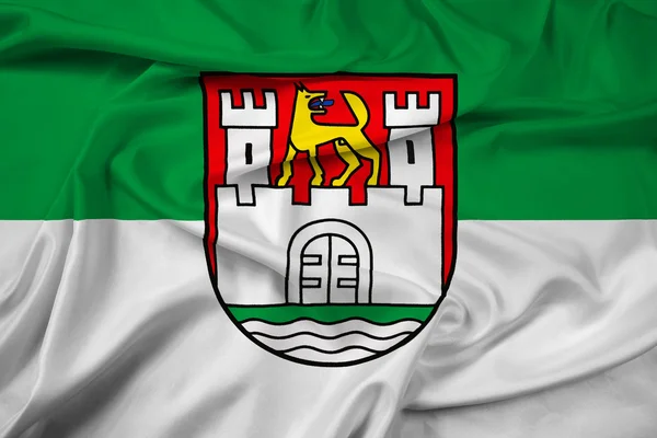 Mávání vlajkou Wolfsburg, Německo — Stock fotografie