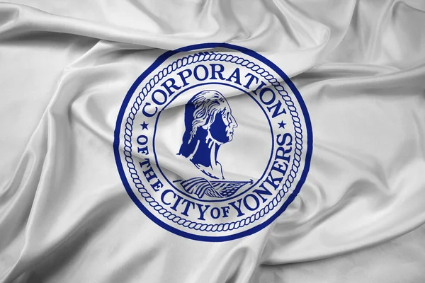Bandera ondeante de Yonkers, Nueva York, EE.UU. — Foto de Stock