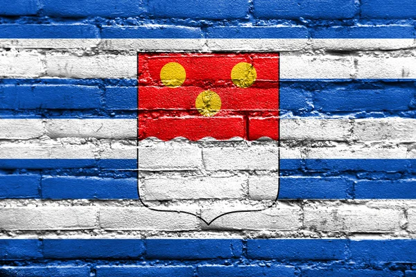 Прапор Батумі, Грузія, намальовані на цегляна стіна — стокове фото