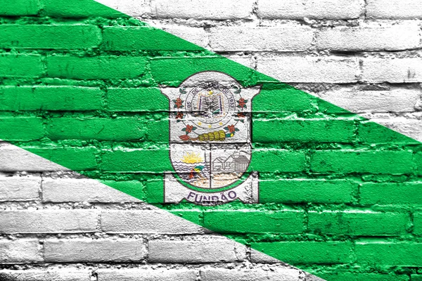 Flagga Fundao, Espirito Santo stat, Brasilien — Stockfoto