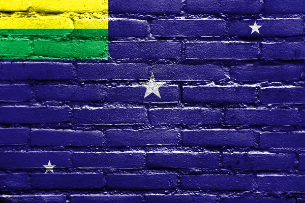 Flagge der lages, santa catarina state, Brasilien — Stockfoto